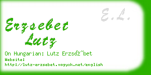 erzsebet lutz business card